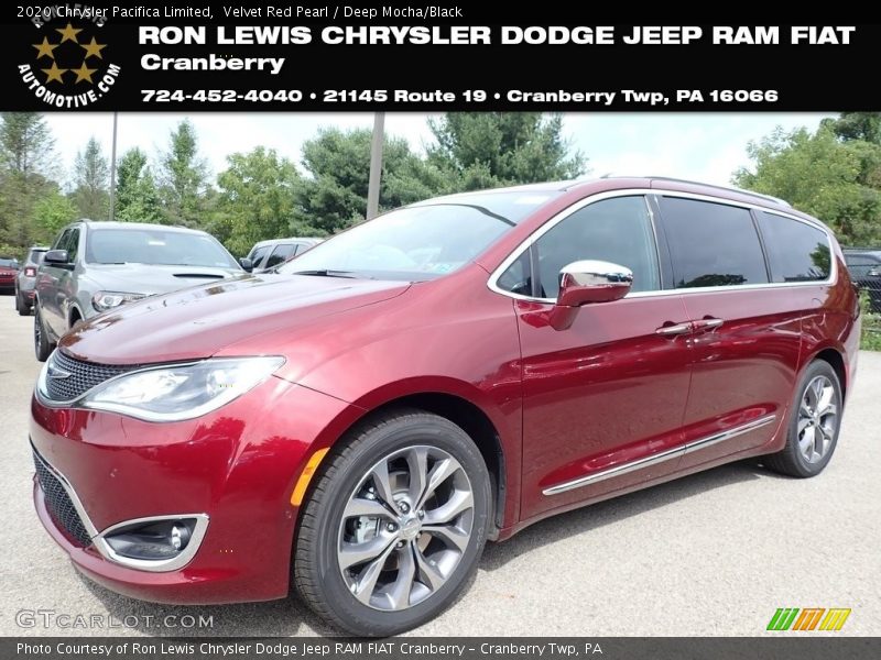 Velvet Red Pearl / Deep Mocha/Black 2020 Chrysler Pacifica Limited