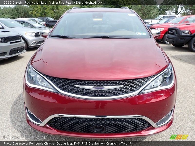 Velvet Red Pearl / Deep Mocha/Black 2020 Chrysler Pacifica Limited