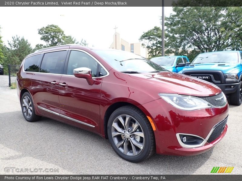 Velvet Red Pearl / Deep Mocha/Black 2020 Chrysler Pacifica Limited