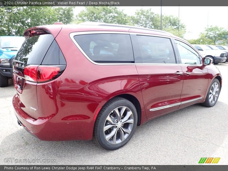 Velvet Red Pearl / Deep Mocha/Black 2020 Chrysler Pacifica Limited