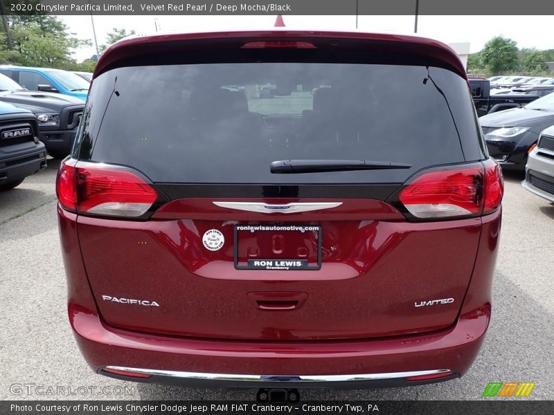 Velvet Red Pearl / Deep Mocha/Black 2020 Chrysler Pacifica Limited