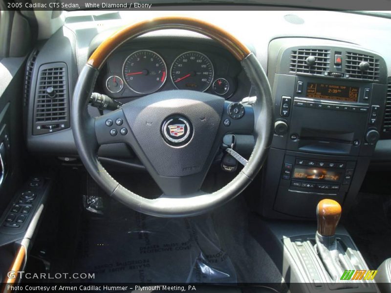 White Diamond / Ebony 2005 Cadillac CTS Sedan
