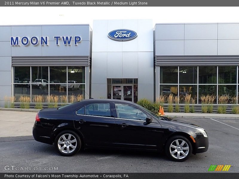 Tuxedo Black Metallic / Medium Light Stone 2011 Mercury Milan V6 Premier AWD