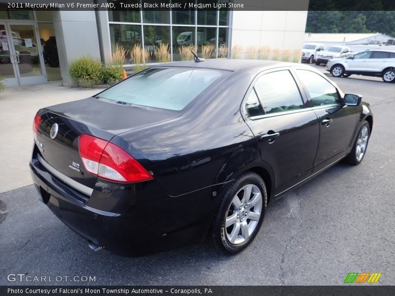 Tuxedo Black Metallic / Medium Light Stone 2011 Mercury Milan V6 Premier AWD