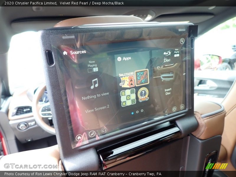 Velvet Red Pearl / Deep Mocha/Black 2020 Chrysler Pacifica Limited