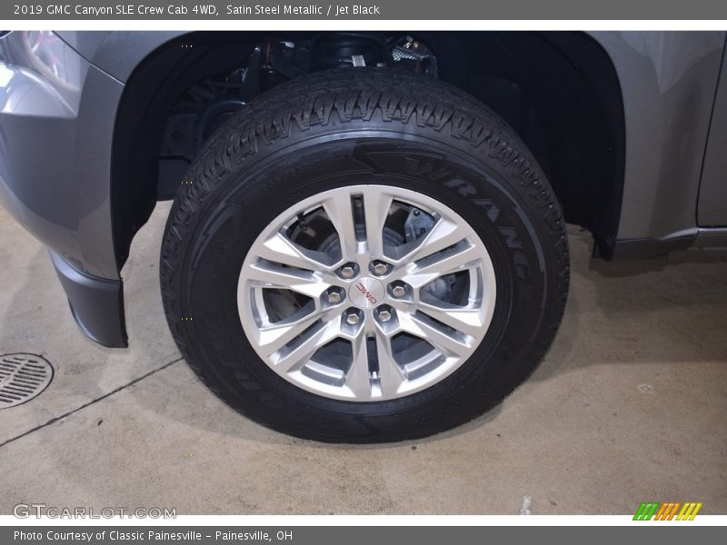 Satin Steel Metallic / Jet Black 2019 GMC Canyon SLE Crew Cab 4WD