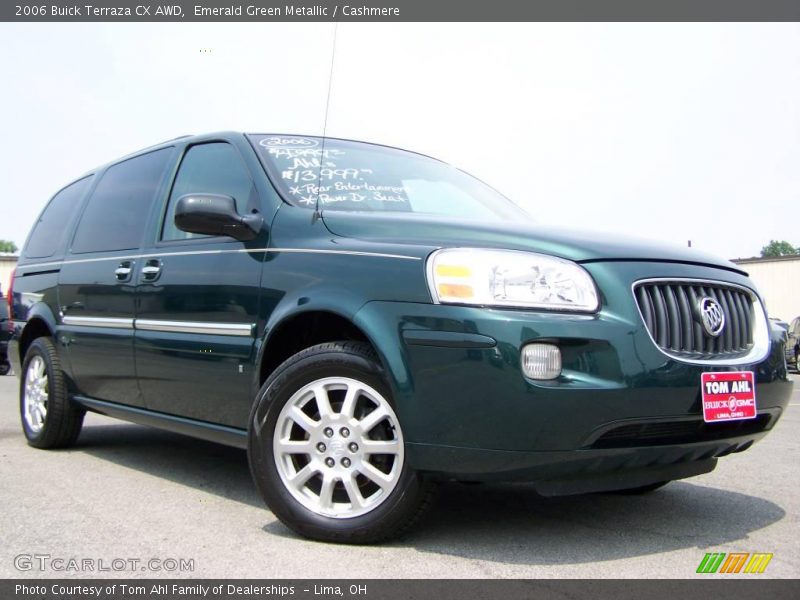 Emerald Green Metallic / Cashmere 2006 Buick Terraza CX AWD