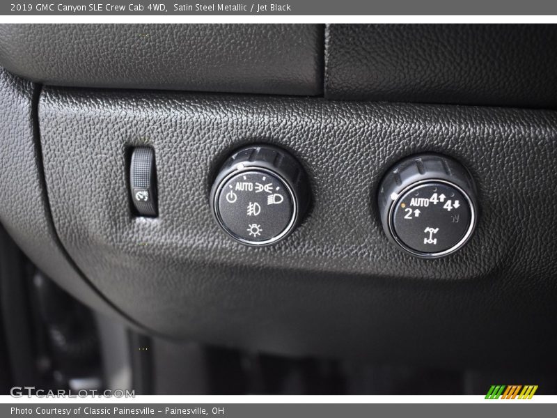 Satin Steel Metallic / Jet Black 2019 GMC Canyon SLE Crew Cab 4WD