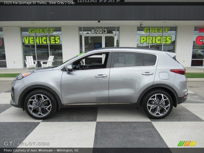 Steel Gray / Gray 2020 Kia Sportage SX Turbo