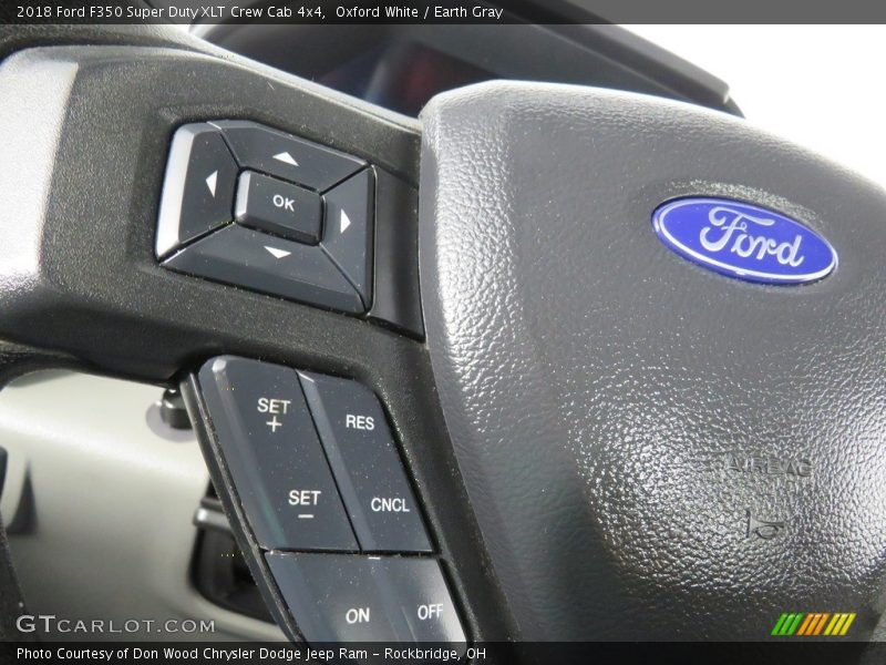 Oxford White / Earth Gray 2018 Ford F350 Super Duty XLT Crew Cab 4x4