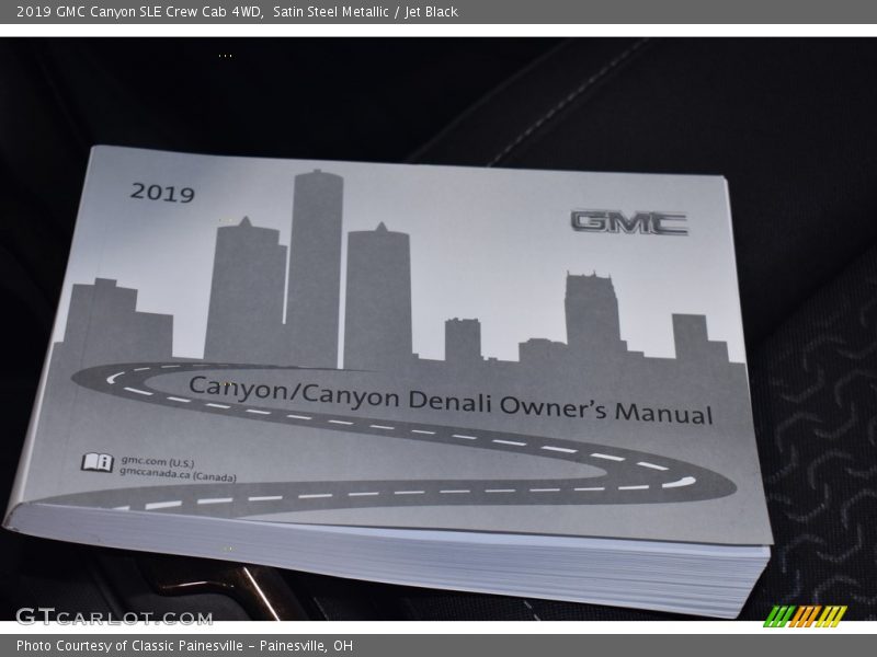 Satin Steel Metallic / Jet Black 2019 GMC Canyon SLE Crew Cab 4WD