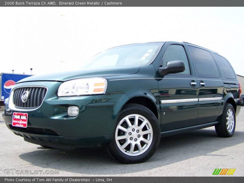 Emerald Green Metallic / Cashmere 2006 Buick Terraza CX AWD