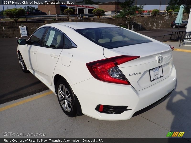 Taffeta White / Black 2017 Honda Civic LX Sedan