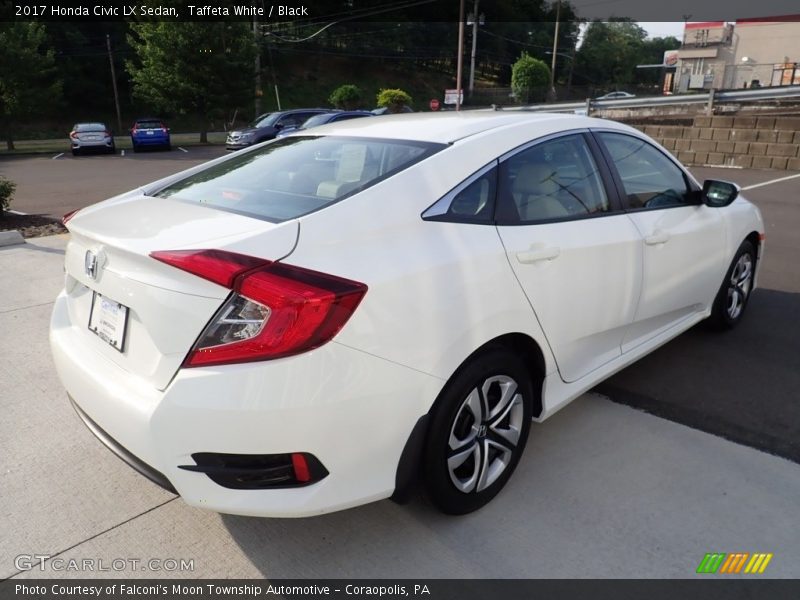 Taffeta White / Black 2017 Honda Civic LX Sedan