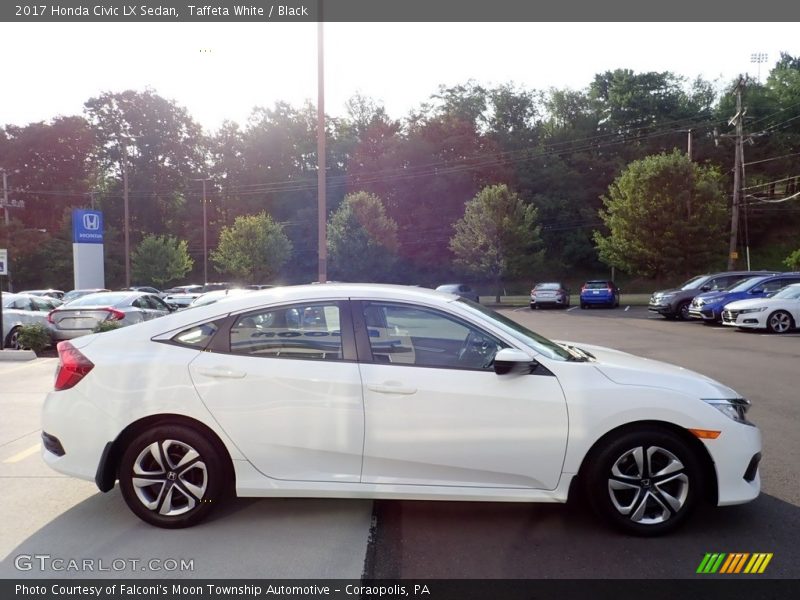 Taffeta White / Black 2017 Honda Civic LX Sedan