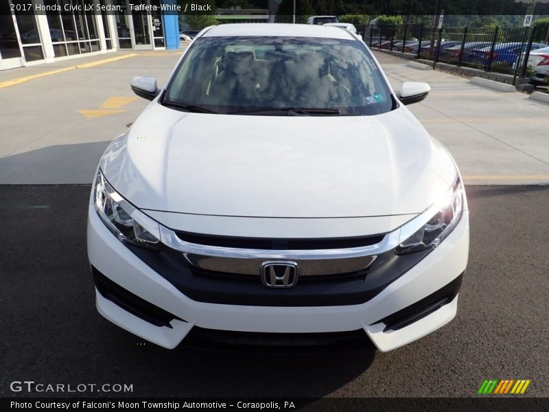 Taffeta White / Black 2017 Honda Civic LX Sedan