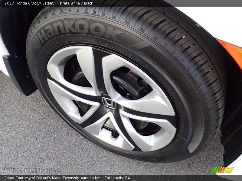 Taffeta White / Black 2017 Honda Civic LX Sedan