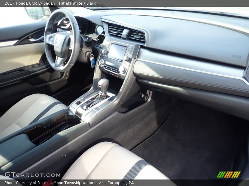 Taffeta White / Black 2017 Honda Civic LX Sedan