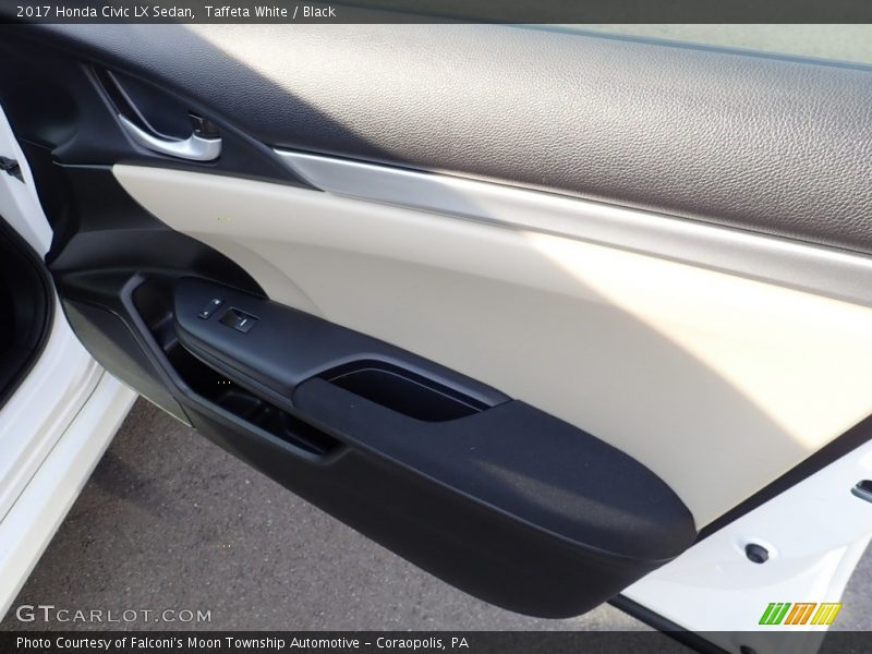 Taffeta White / Black 2017 Honda Civic LX Sedan