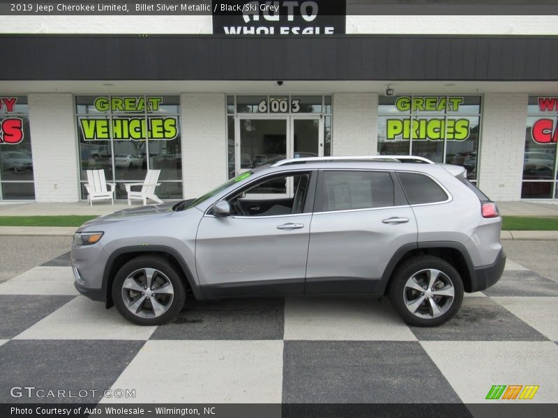 Billet Silver Metallic / Black/Ski Grey 2019 Jeep Cherokee Limited
