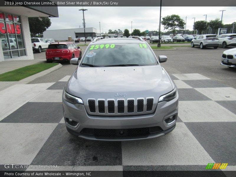 Billet Silver Metallic / Black/Ski Grey 2019 Jeep Cherokee Limited