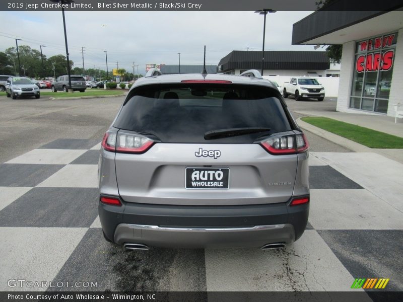 Billet Silver Metallic / Black/Ski Grey 2019 Jeep Cherokee Limited