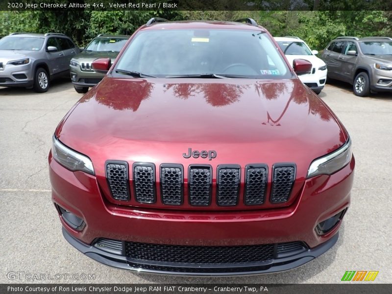 Velvet Red Pearl / Black 2020 Jeep Cherokee Altitude 4x4