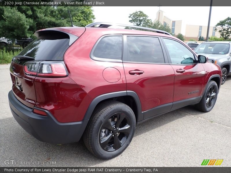 Velvet Red Pearl / Black 2020 Jeep Cherokee Altitude 4x4