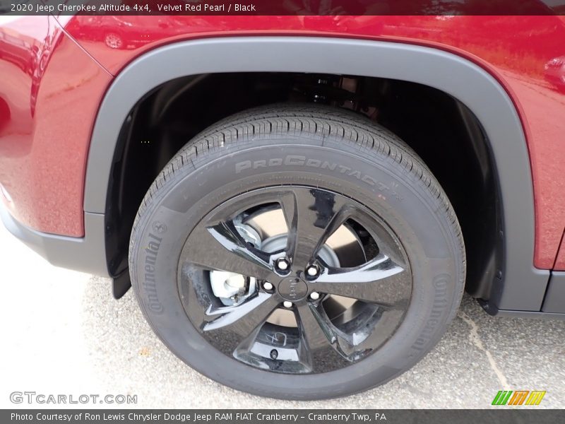 Velvet Red Pearl / Black 2020 Jeep Cherokee Altitude 4x4
