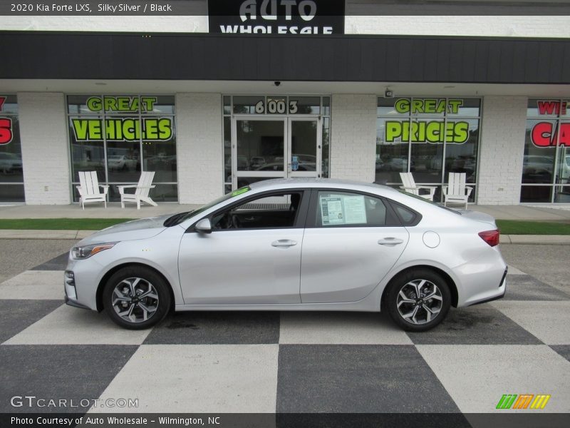 Silky Silver / Black 2020 Kia Forte LXS