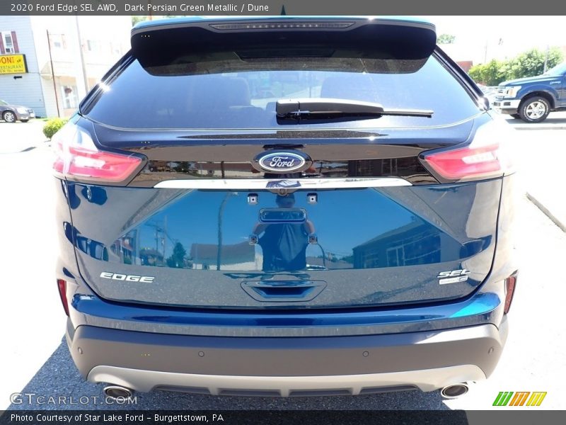 Dark Persian Green Metallic / Dune 2020 Ford Edge SEL AWD