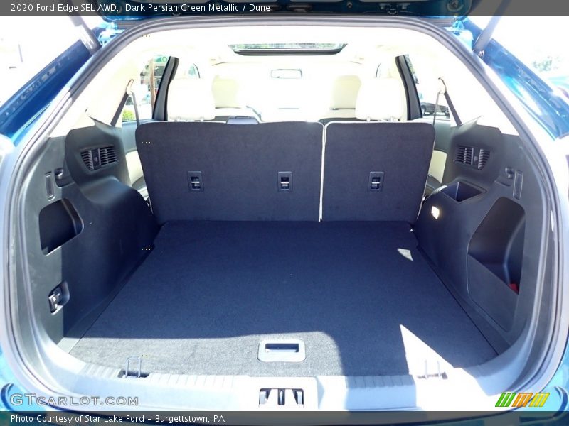 Dark Persian Green Metallic / Dune 2020 Ford Edge SEL AWD