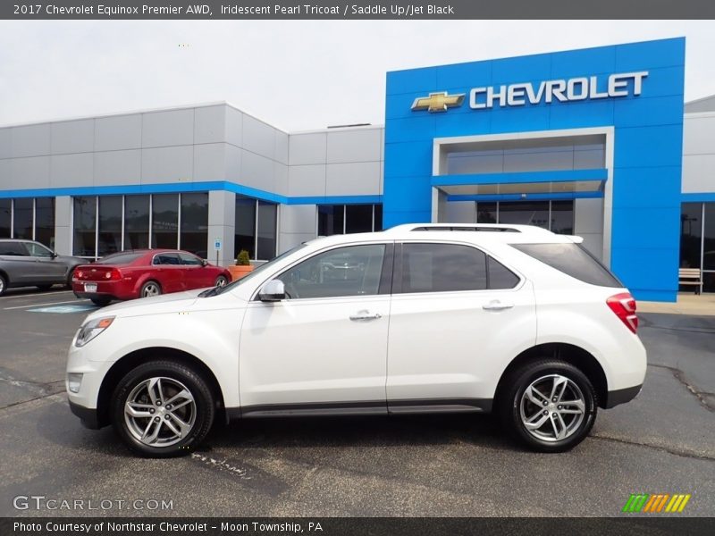 Iridescent Pearl Tricoat / Saddle Up/Jet Black 2017 Chevrolet Equinox Premier AWD