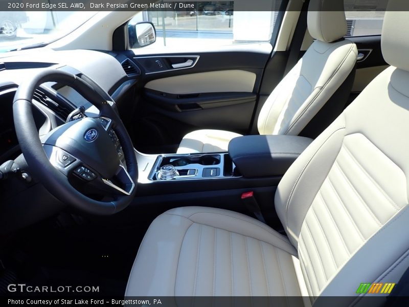 Dark Persian Green Metallic / Dune 2020 Ford Edge SEL AWD