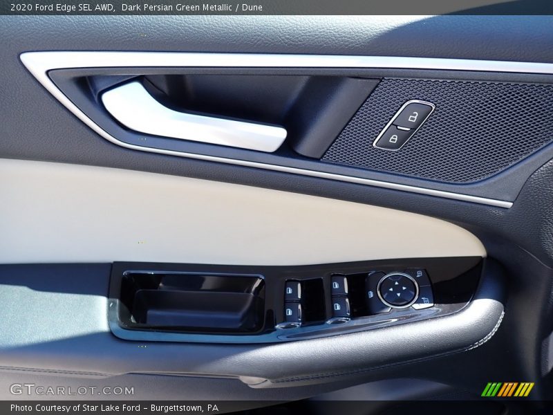 Dark Persian Green Metallic / Dune 2020 Ford Edge SEL AWD