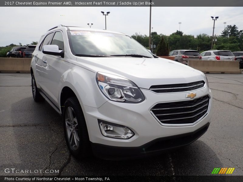Iridescent Pearl Tricoat / Saddle Up/Jet Black 2017 Chevrolet Equinox Premier AWD