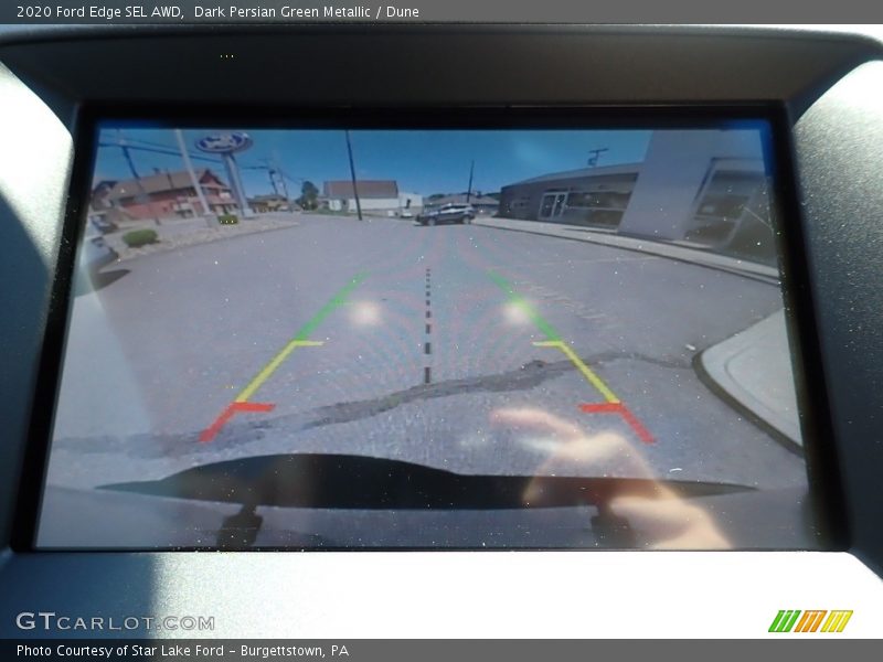 Dark Persian Green Metallic / Dune 2020 Ford Edge SEL AWD