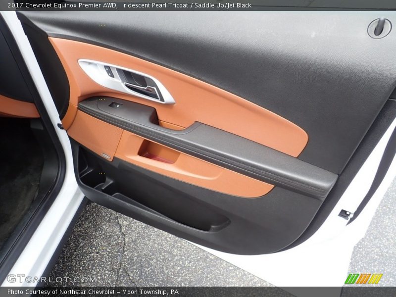 Iridescent Pearl Tricoat / Saddle Up/Jet Black 2017 Chevrolet Equinox Premier AWD