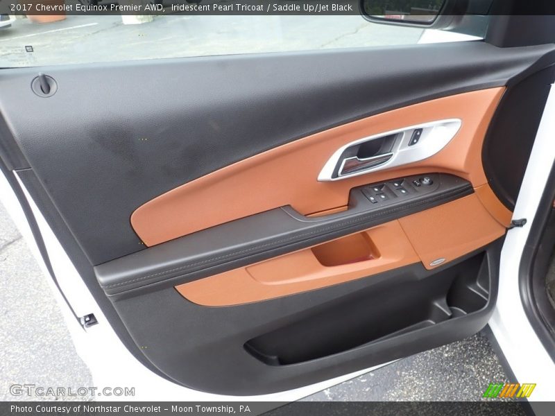 Iridescent Pearl Tricoat / Saddle Up/Jet Black 2017 Chevrolet Equinox Premier AWD