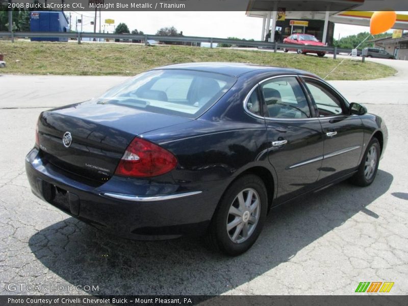 Midnight Blue Metallic / Titanium 2008 Buick LaCrosse CXL