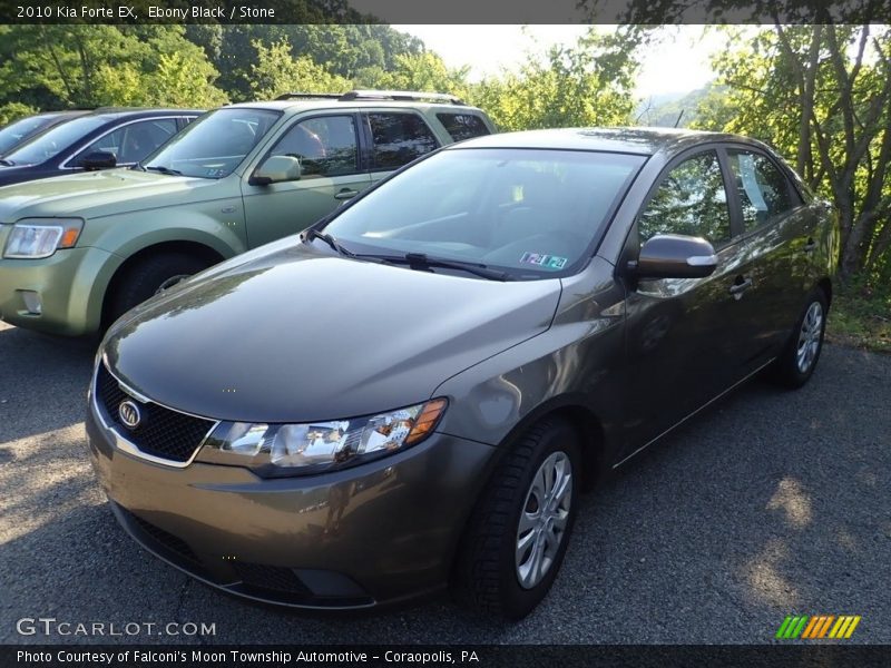 Ebony Black / Stone 2010 Kia Forte EX