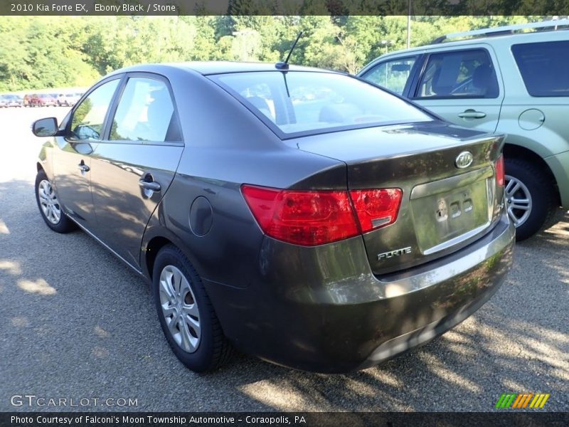 Ebony Black / Stone 2010 Kia Forte EX