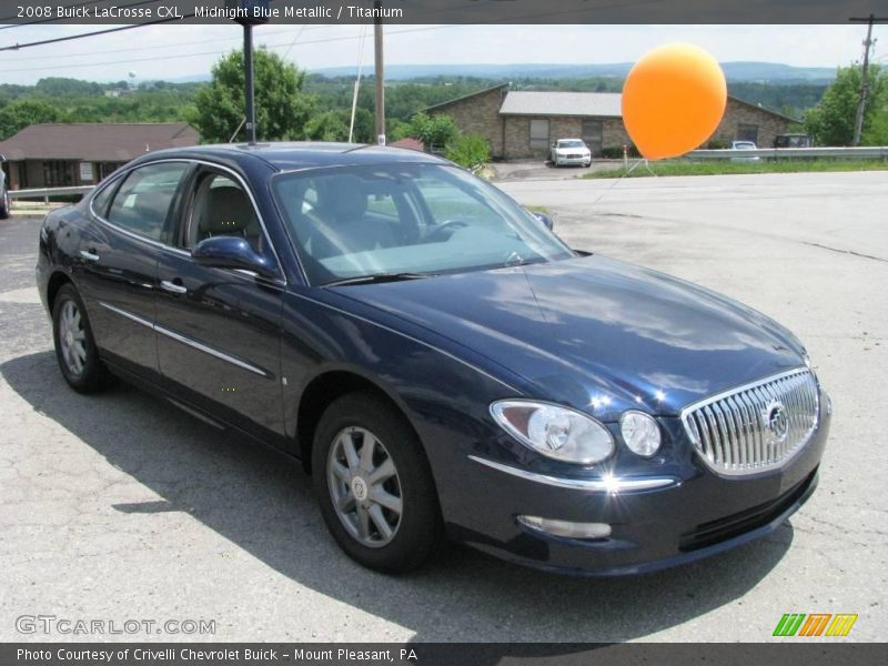 Midnight Blue Metallic / Titanium 2008 Buick LaCrosse CXL