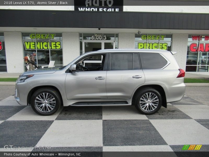 Atomic Silver / Black 2018 Lexus LX 570
