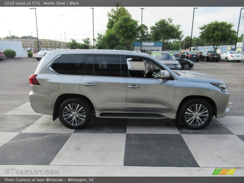 Atomic Silver / Black 2018 Lexus LX 570