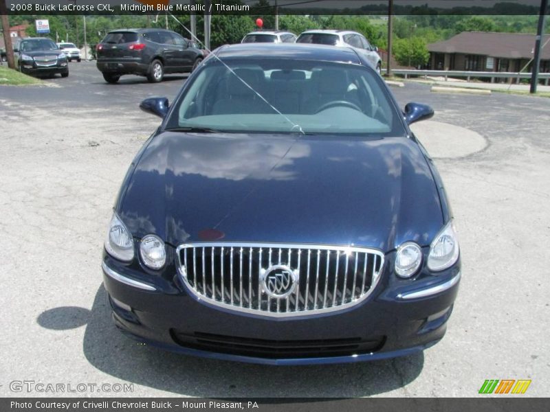 Midnight Blue Metallic / Titanium 2008 Buick LaCrosse CXL