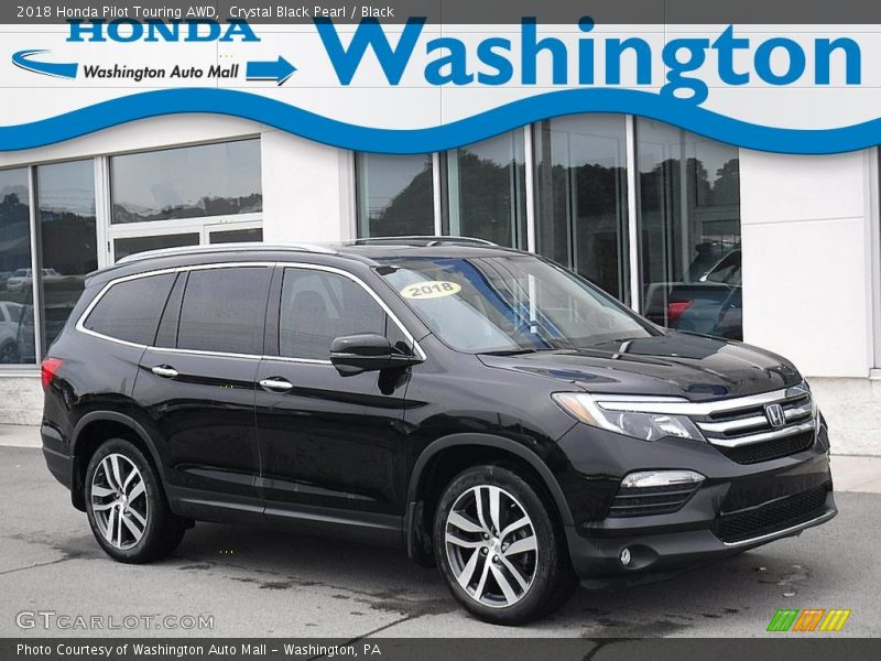 Crystal Black Pearl / Black 2018 Honda Pilot Touring AWD