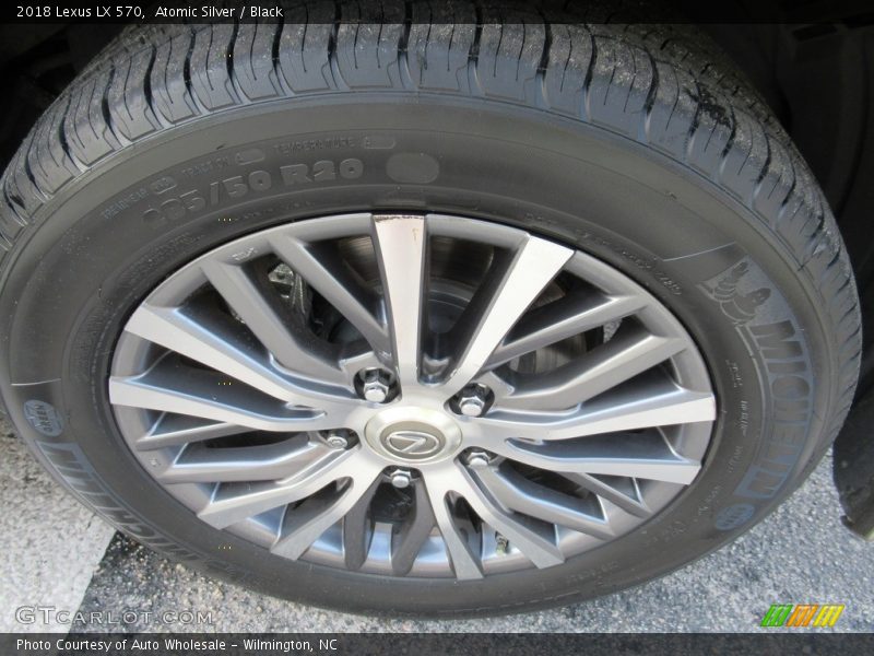 Atomic Silver / Black 2018 Lexus LX 570