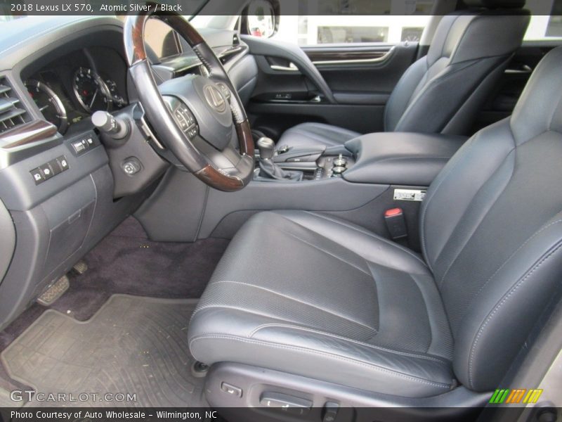 Atomic Silver / Black 2018 Lexus LX 570