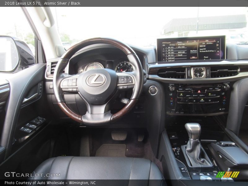 Atomic Silver / Black 2018 Lexus LX 570